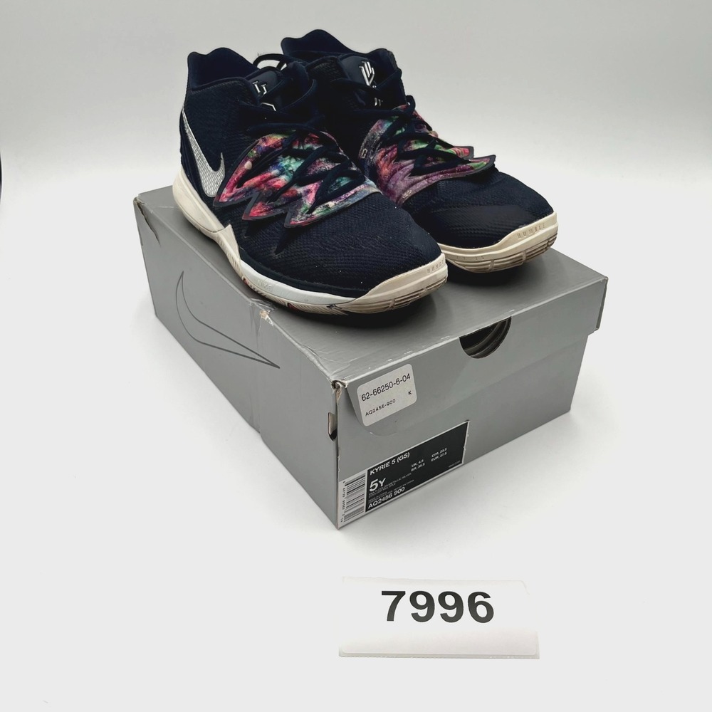 Nike Kyrie 5 AQ2456-900 Sneakers Youth US 5 Multicolor Lace Up Basketball Shoes